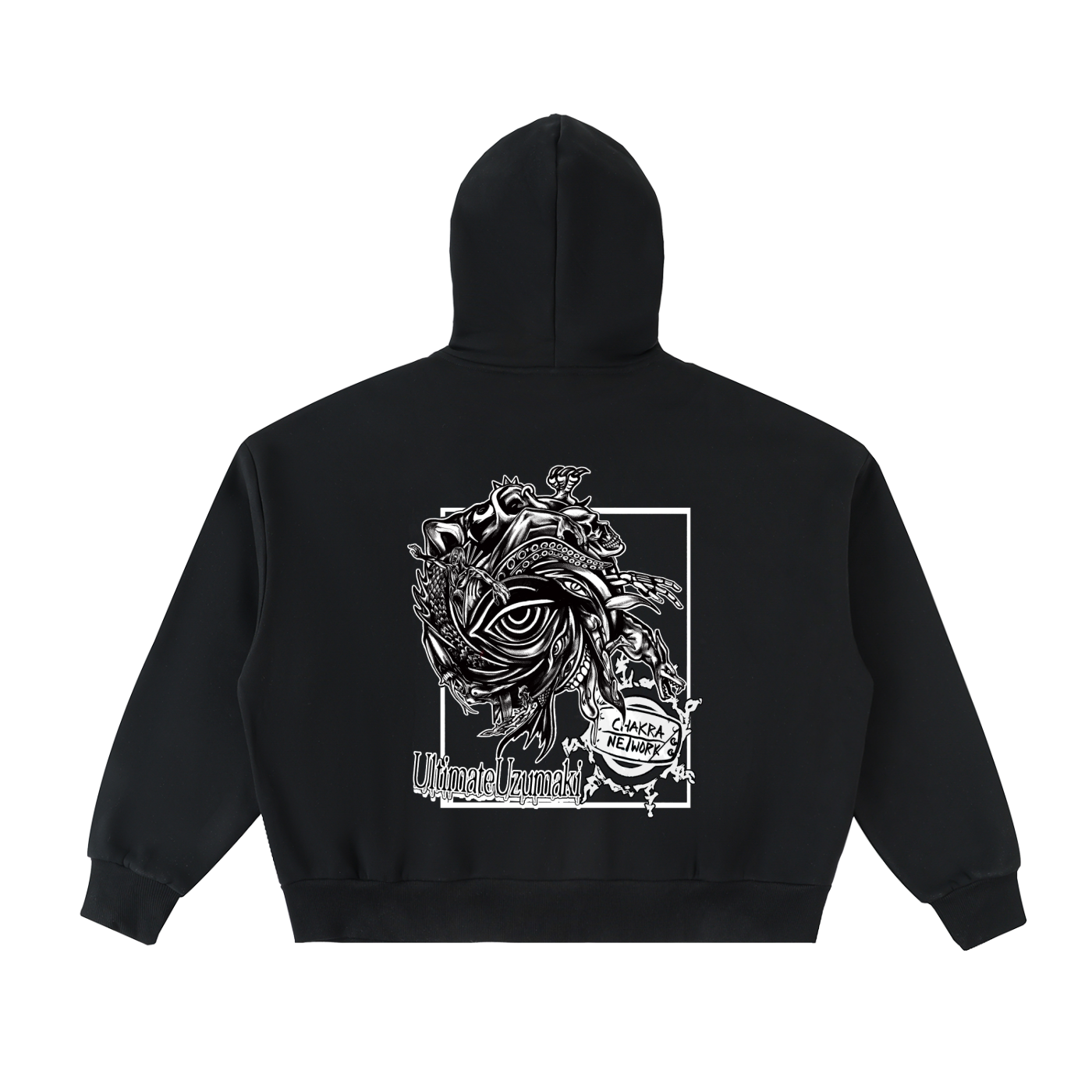 Chakra Network Fleeced Jacket with Ultimate Uzumaki on back